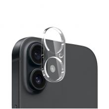 Camera Lens Protector Compatible with iPhone 16 and 16 Plus Tempered Glass Lens Film HD Clear Back Camera Protector Scratch Resistant Bubble Free