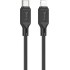 Hoco. Type C to Lightning X90 Silicone Charging Data Cable 1.0m/3.2ft 20W Fast Charging, Extra Durability (Black)