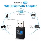 WiFi and BT4.0 Wireless Adapter