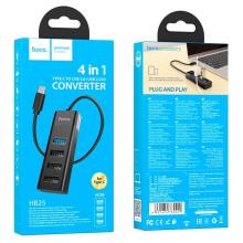 Hoco 4 in 1 Type C to USB 3.0 + USB 2.0X3 Convertor