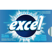 Excel Peppermint Sugarfree Gum, 12 Pieces