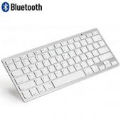 Bluetooth Slim Wireless Keyboard, White