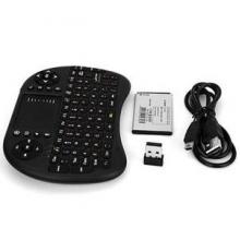 UKB-500-RF Wireless Mini Keyboard with Touchpad - Rechargeable Battery Included - Black